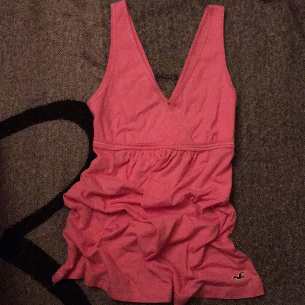 Pink Hollister tank